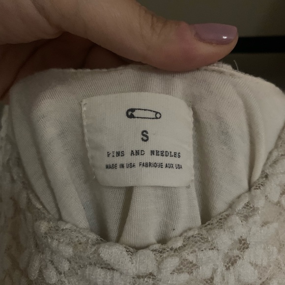 UO Pins & Needles Daisy Peplum Top - Picture 4 of 4